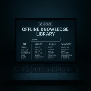 Офлайн-библиотека на ноутбуке без интернета