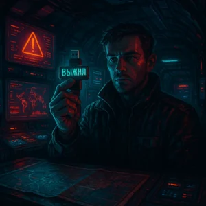 Флешка "ВЫЖИЛ" в бункере с картами.