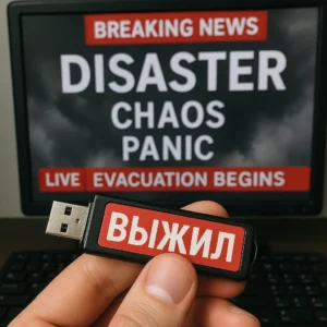 Флешка ВЫЖИЛ на фоне новостей