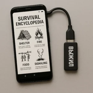 Флешка ВЫЖИЛ и смартфон