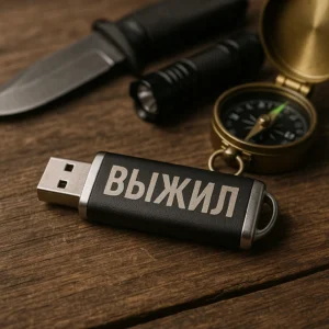Флешка ВЫЖИЛ среди снаряжения